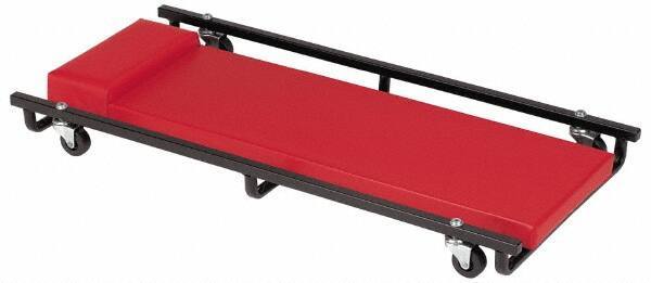 Whiteside - 570 Lb Capacity, 6 Wheel Creeper - Steel, 36" Long x 3-1/4" High x 17" Wide - Exact Industrial Supply