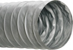 Hi-Tech Duravent - 6" ID, 25' Long, PVC Blower & Duct Hose - Gray, 3-1/2" Bend Radius, 0.15 In/Hg, 0.85 Max psi, 0 to 250°F, Flame Retarding - Exact Industrial Supply