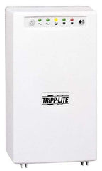 Tripp-Lite - 12 Amp, 1,500 VA, Wall Mount Line Interactive Backup Uninterruptible Power Supply - Backup 7 min with Full Load & 20 min with Half Load, 120 VAC Input & Output, 980 Watt Output, 1 Phases, 6 Outlets - Exact Industrial Supply