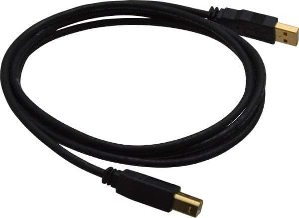 Tripp-Lite - 6' Long, USB A/B Computer Cable - Black, Male x Male - Exact Industrial Supply