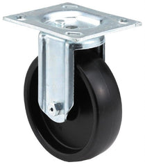 E.R. Wagner - 3" Diam x 1-1/4" Wide x 3-3/4" OAH Top Plate Mount Rigid Caster - Exact Industrial Supply