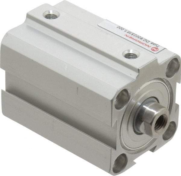 Norgren - 1" Stroke x 1" Bore Double Acting Air Cylinder - 10-32 Port, 1/4-28 Rod Thread, 145 Max psi, 23 to 176°F - Exact Industrial Supply