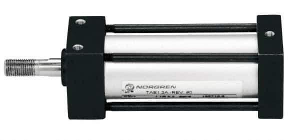 Norgren - 3" Stroke x 3/4" Bore Single Acting Air Cylinder - 1/8 Port, 5/16-18 Rod Thread, 150 Max psi, -20 to 200°F - Exact Industrial Supply