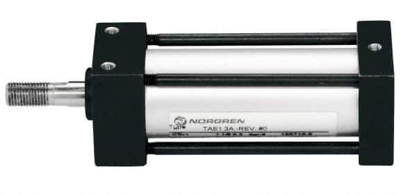 Norgren - 5" Stroke x 3/4" Bore Single Acting Air Cylinder - 1/8 Port, 5/16-18 Rod Thread, 150 Max psi, -20 to 200°F - Exact Industrial Supply