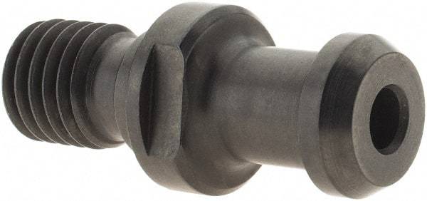 Parlec - CAT40 Taper, 5/8-11 Thread, 75° Angle Radius, Standard Retention Knob - 2.13" OAL, 3/4" Knob Diam, 1.142" from Knob to Flange, 0.276" Coolant Hole, Through Coolant - Exact Industrial Supply