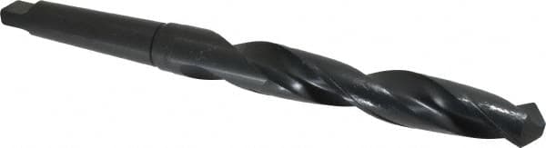 Interstate - 1-13/32", 4MT 118° Point High Speed Steel Taper Shank Drill Bit - Exact Industrial Supply