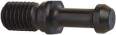 Parlec - C Style, CAT40 Taper, 5/8-11 Thread, 60° Angle Radius, Standard Retention Knob - 2.31" OAL, 0.589" Knob Diam, 0.13" Flange Thickness, 1.268" from Knob to Flange, 0.635" Pilot Diam - Exact Industrial Supply