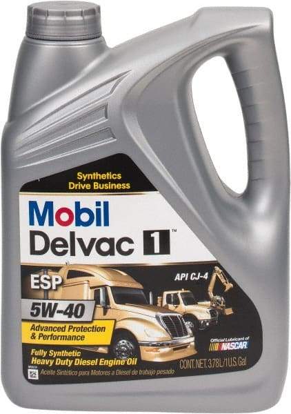 Mobil - 1 Gal Synthetic Engine Oil - Grade 5W-40 - Exact Industrial Supply