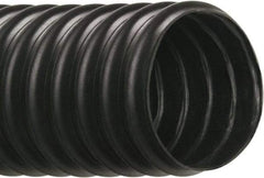 Hi-Tech Duravent - 4" ID, 26 Hg Vac Rating, 6 psi, Thermoplastic Vacuum & Duct Hose - 25' Long, Black, 3-1/2" Bend Radius, -40 to 250°F - Exact Industrial Supply