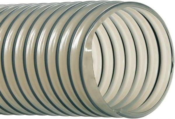 Hi-Tech Duravent - 6" ID, 7 Hg Vac Rating, 4 psi, Polyurethane Vacuum & Duct Hose - 25' Long, Clear, 6" Bend Radius, -40 to 200°F - Exact Industrial Supply