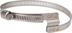 Hi-Tech Duravent - Stainless Steel Hose Clamp - 5/16" Wide x 0.02" Thick, 2" Hose, 1-1/4 to 2-5/8" Diam - Exact Industrial Supply