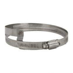 Hi-Tech Duravent - Stainless Steel Hose Clamp - 1/2" Wide x 0.02" Thick, 4-1/4" Hose, 2-3/4 to 4-5/8" Diam - Exact Industrial Supply