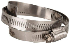 Hi-Tech Duravent - Stainless Steel Hose Clamp - 1/2" Wide x 0.02" Thick, 5-1/4" Hose, 3-1/4 to 5-5/8" Diam - Exact Industrial Supply