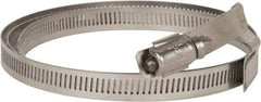 Hi-Tech Duravent - Stainless Steel Hose Clamp - 1/2" Wide x 0.02" Thick, 10" Hose, 9-1/4 to 10-5/8" Diam - Exact Industrial Supply