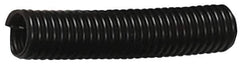 Made in USA - 3/4" Trade Size, 100' Long, Flexible Split Loom Conduit - Polyethylene, 19.35mm ID, Black - Exact Industrial Supply