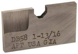 APT - 1-13/16 Inch Diameter, 3/16 Inch Thick, High Speed Steel Auxiliary Pilot Blade - Series D, DX15 Auxiliary Pilot Required - Exact Industrial Supply