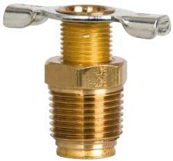 Eaton - Steel External Seat Drain Cock & Shutoff Valve - 3/8 Thread, 150 Max psi - Exact Industrial Supply