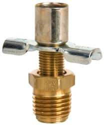 Eaton - Steel External Seat Drain Cock & Shutoff Valve - 1/4 Thread, 150 Max psi - Exact Industrial Supply