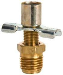 Eaton - Steel External Seat Drain Cock & Shutoff Valve - 1/4 Thread, 150 Max psi - Exact Industrial Supply