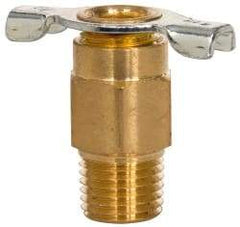 Eaton - Steel Internal Seat Drain Cock & Shutoff Valve - 1/4 Thread, 150 Max psi - Exact Industrial Supply