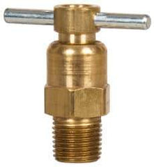Eaton - Steel Internal Seat Drain Cock & Shutoff Valve - 1/8 Thread, 150 Max psi - Exact Industrial Supply