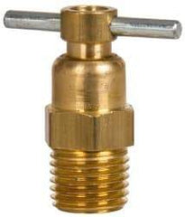 Eaton - Steel Internal Seat Drain Cock & Shutoff Valve - 1/4 Thread, 150 Max psi - Exact Industrial Supply