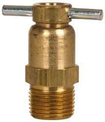 Eaton - Steel Internal Seat Drain Cock & Shutoff Valve - 3/8 Thread, 150 Max psi - Exact Industrial Supply