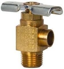 Eaton - Steel Angle Bib Drain Drain Cock & Shutoff Valve - 1/8 Thread, 150 Max psi - Exact Industrial Supply