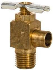 Eaton - Steel Angle Bib Drain Drain Cock & Shutoff Valve - 1/4 Thread, 150 Max psi - Exact Industrial Supply