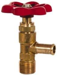 Eaton - 3/8" Pipe, Steel Shutoff Drain Cock & Shutoff Valve - 3/8 Thread, 150 Max psi - Exact Industrial Supply
