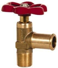 Eaton - 5/8" Pipe, Steel Shutoff Drain Cock & Shutoff Valve - 3/8 Thread, 150 Max psi - Exact Industrial Supply