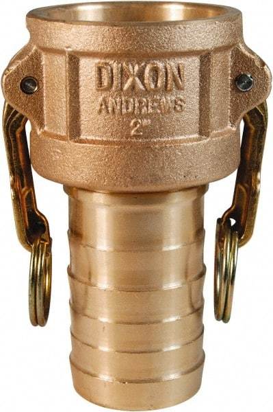 Dixon Valve & Coupling - 1-1/4" Brass Cam & Groove Suction & Discharge Hose Female Coupler Hose Shank - Part C, 250 Max psi - Exact Industrial Supply
