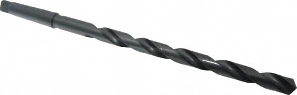 Interstate - 27/32", 3MT 118° Point High Speed Steel Taper Shank Drill Bit - Exact Industrial Supply