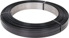 Made in USA - 2,478' Long x 5/8" Wide, Oscillated Coil Steel Strapping - 1,460 Lb Capacity, 0.02" Thick - Exact Industrial Supply