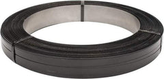 Made in USA - 2,058' Long x 3/4" Wide, Oscillated Coil Steel Strapping - 1,760 Lb Capacity, 0.02" Thick - Exact Industrial Supply