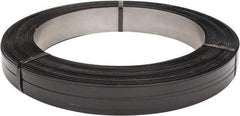 Made in USA - 1,796' Long x 3/4" Wide, Oscillated Coil Steel Strapping - 2,000 Lb Capacity, 0.023" Thick - Exact Industrial Supply