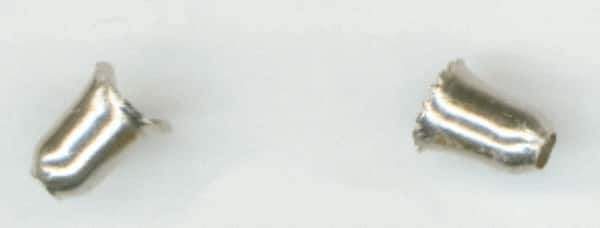 Made in USA - 11/32 Inch Long Nickel Plated Brass Detachable Sleeve - For Trade Size Number 13 Ball Chains - Exact Industrial Supply