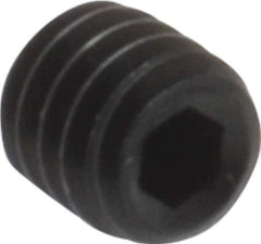 Value Collection - #4-48 UNF, 1/8" OAL, Cup Point Set Screw - Grade 8 Alloy Steel, 0.05" Key - Exact Industrial Supply