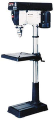 Jet - 16-1/2" Swing, Step Pulley Drill Press - 16 Speed, 3/4 hp, Single Phase - Exact Industrial Supply