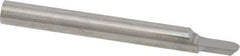 Accupro - 5/32" Shank Diam, 1-1/2" OAL, 5/32" Cut Diam, Ball Engraving Cutter - 3/16" LOC, 1 Flute, Right Hand Cut, Micrograin Solid Carbide, Uncoated - Exact Industrial Supply