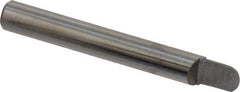 Accupro - 3/16" Shank Diam, 1-1/2" OAL, 3/16" Cut Diam, Ball Engraving Cutter - 1/4" LOC, 1 Flute, Right Hand Cut, Micrograin Solid Carbide, Uncoated - Exact Industrial Supply