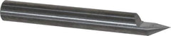 Accupro - 60° Incl Angle, 3/16" Shank Diam, 1-1/2" OAL, 3/16" Cut Diam, Conical Engraving Cutter - 1/4" LOC, 1 Flute, Right Hand Cut, Micrograin Solid Carbide, Uncoated - Exact Industrial Supply