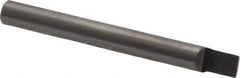Accupro - 5/32" Shank Diam, 1-1/2" OAL, 5/32" Cut Diam, Square Engraving Cutter - 3/16" LOC, 0.1563" Tip Diam, 1 Flute, Right Hand Cut, Micrograin Solid Carbide, Uncoated - Exact Industrial Supply