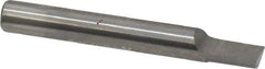 Accupro - 1/4" Shank Diam, 2" OAL, 1/4" Cut Diam, Square Engraving Cutter - 3/8" LOC, 1/4" Tip Diam, 1 Flute, Right Hand Cut, Micrograin Solid Carbide, Uncoated - Exact Industrial Supply