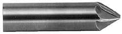 Made in USA - 1/2" Shank Diam, 9 Flute 60° Solid Carbide Countersink - Exact Industrial Supply