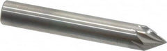Made in USA - 5/16" Shank Diam, 7 Flute 60° Solid Carbide Countersink - Exact Industrial Supply