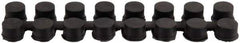Wearwell - 9" Long x 2-3/16" Wide x 7/8" Thick, Anti-Fatigue Modular Matting Connector - Black, For Dry & Wet Areas, Series 477 - Exact Industrial Supply