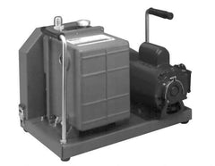 Welch Vacuum - 1/2 hp Rotary Vane Vaccum Pump - 115/230 Volts, 5.6 CFM, 20" Long x 12" Wide x 15" High - Exact Industrial Supply