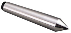 Value Collection - 23/32" Head Diam, Carbon Steel Standard Point Solid Dead Center - 2MT Morse Taper, 23/32" Point Diam, 4" OAL - Exact Industrial Supply
