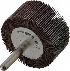 Mounted Flap Wheel: 1″ Face Width, 180 Grit, Aluminum Oxide 1/4″ Shank Dia, Coated, Very Fine, 25,000 Max RPM